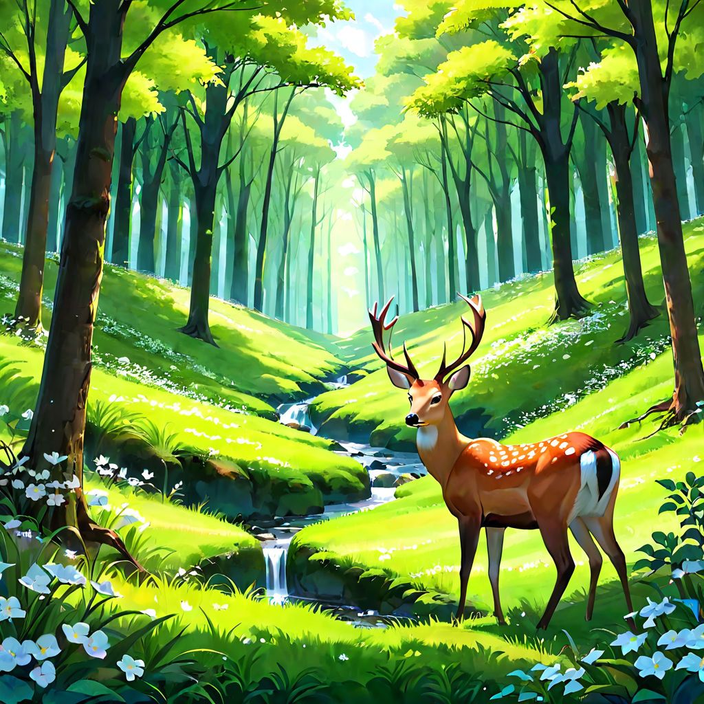 green-forest-and-a-formosan-deer