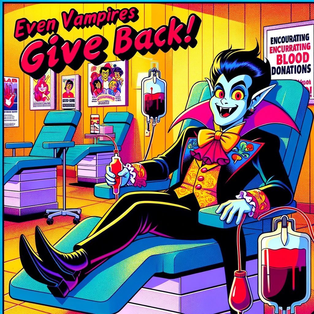 Even Vampires Give Back!