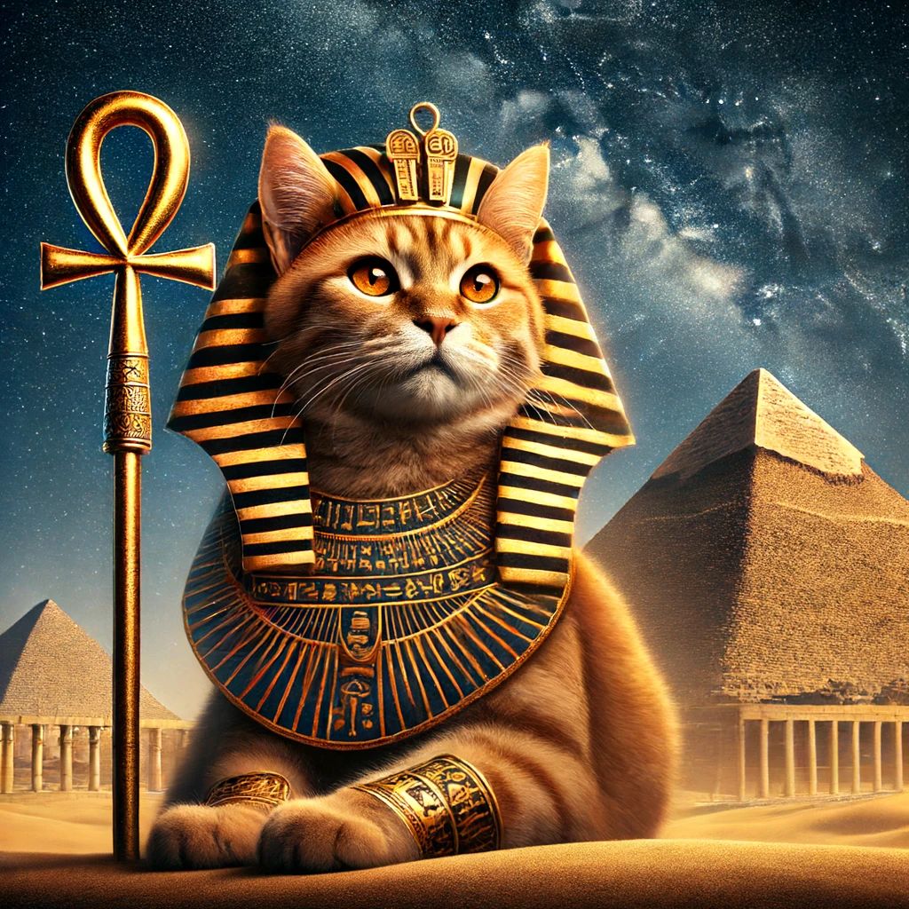 Ancient Egypt Guardian Cat