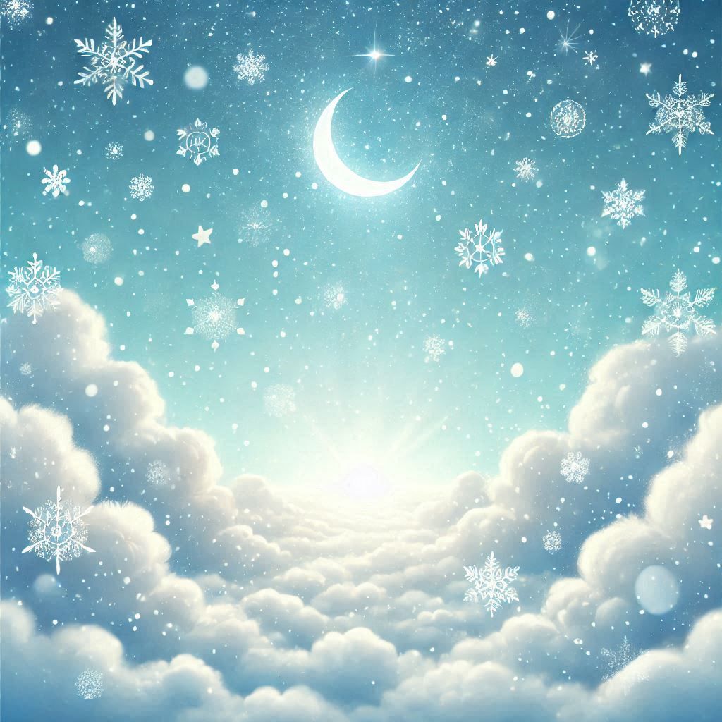 Snow in the sky