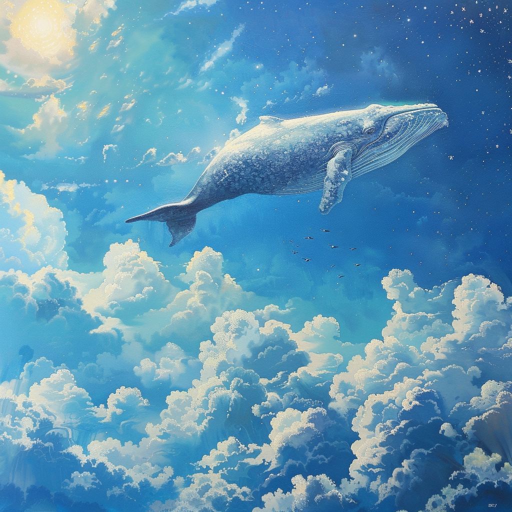 Whale in the sky