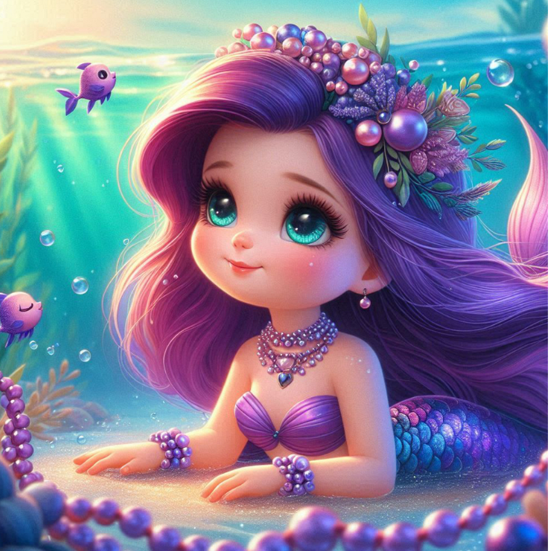 The Little Mermaid with Pearls