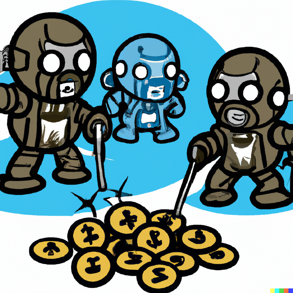 Robots hunt the coins !