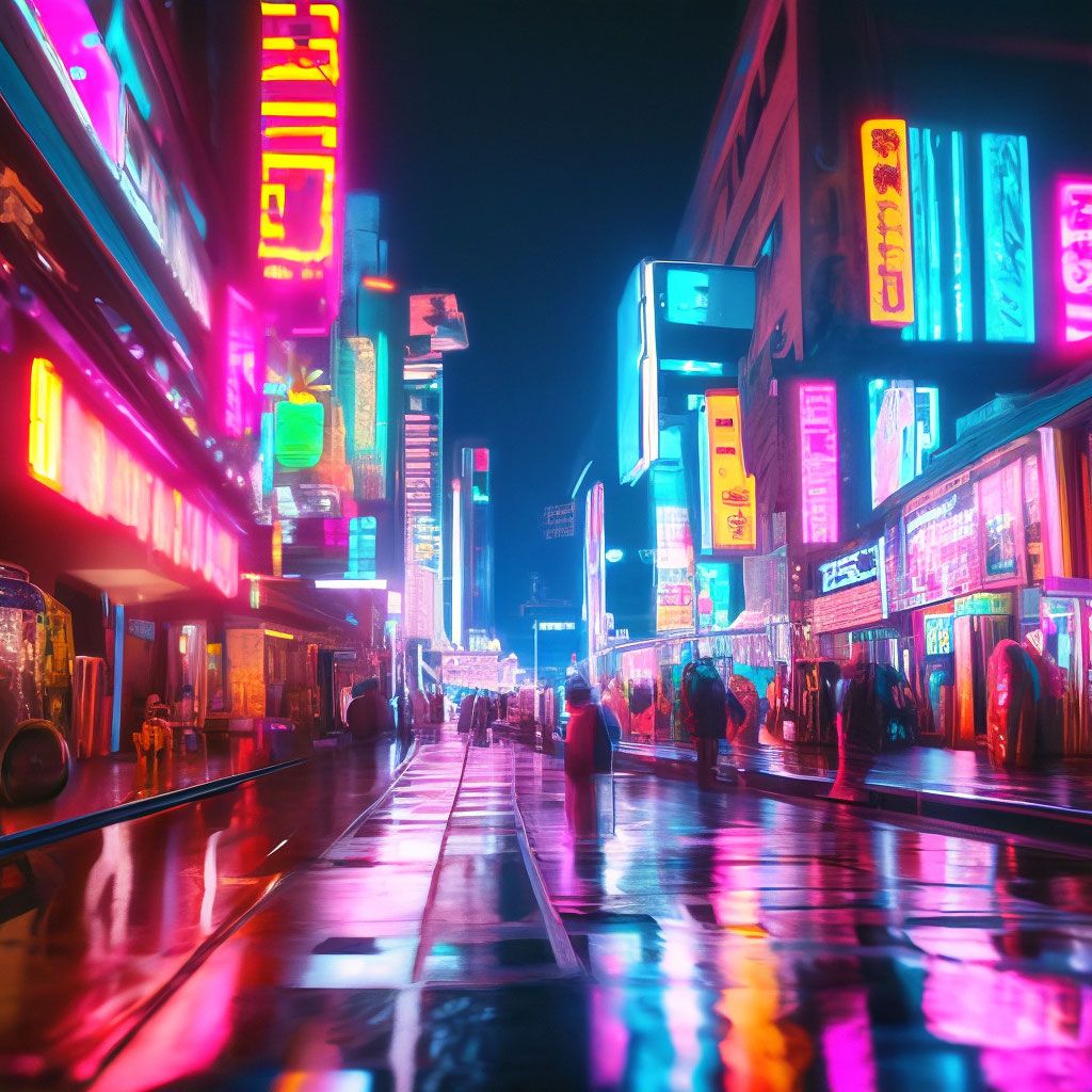 Neon city...