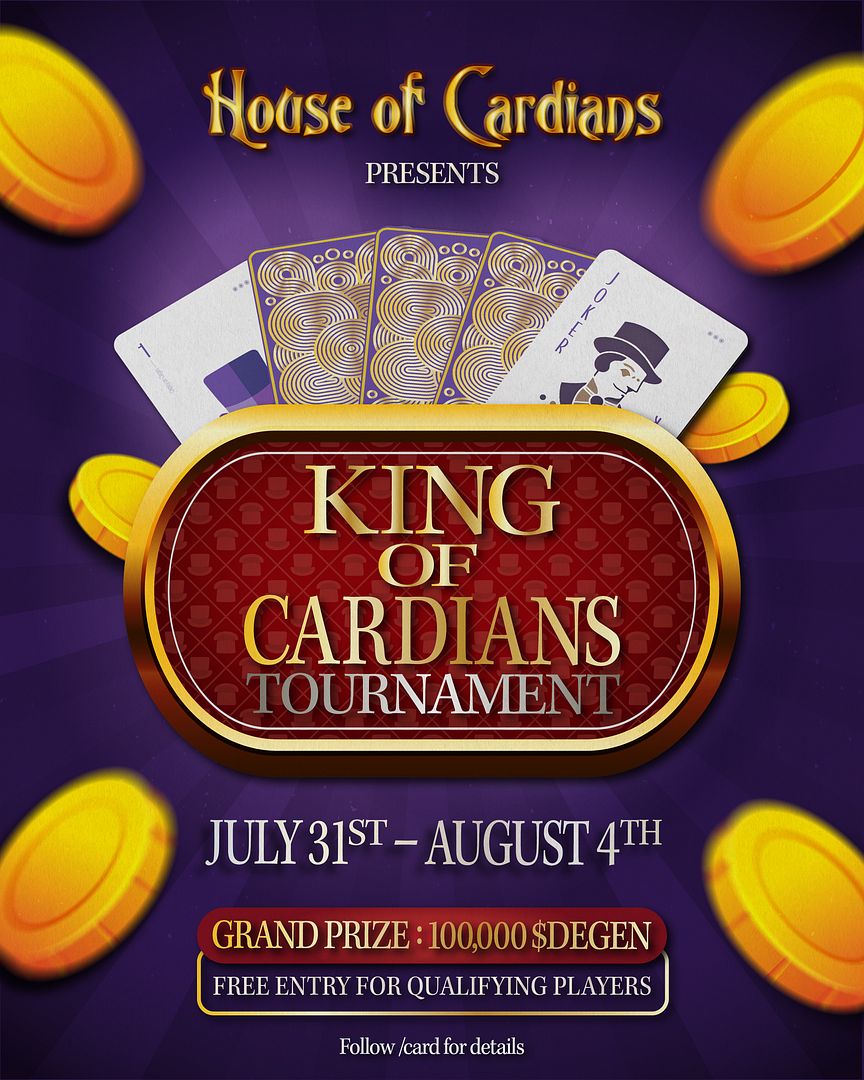 King of Cardians Tournament Official Poster