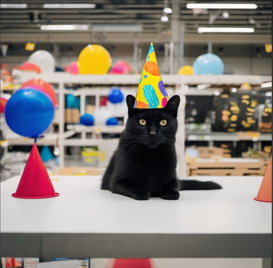 Cat Wif Hat throwing a party