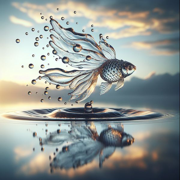 Graceful Fish Sculpture