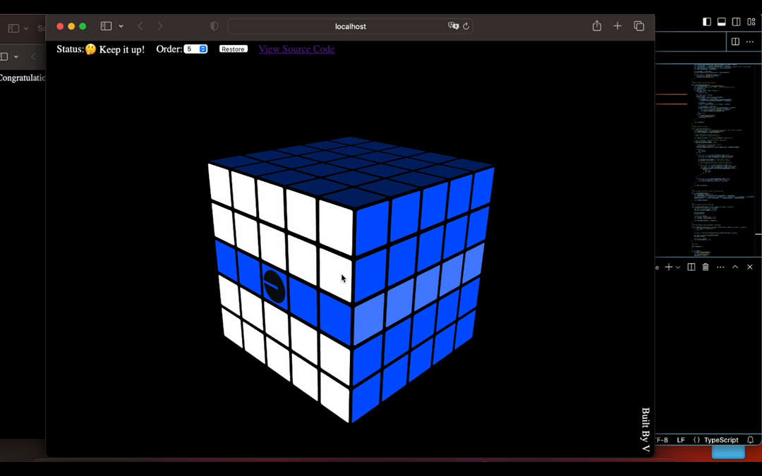 ThreeJS Cube Motion