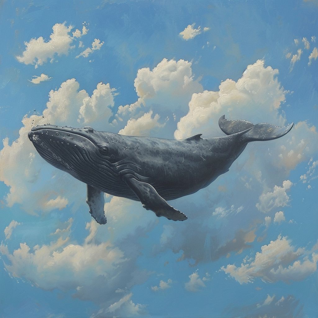 Whale in the sky