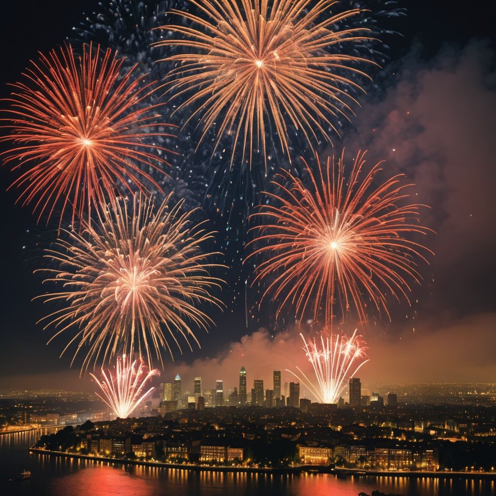 Fireworks and Water City