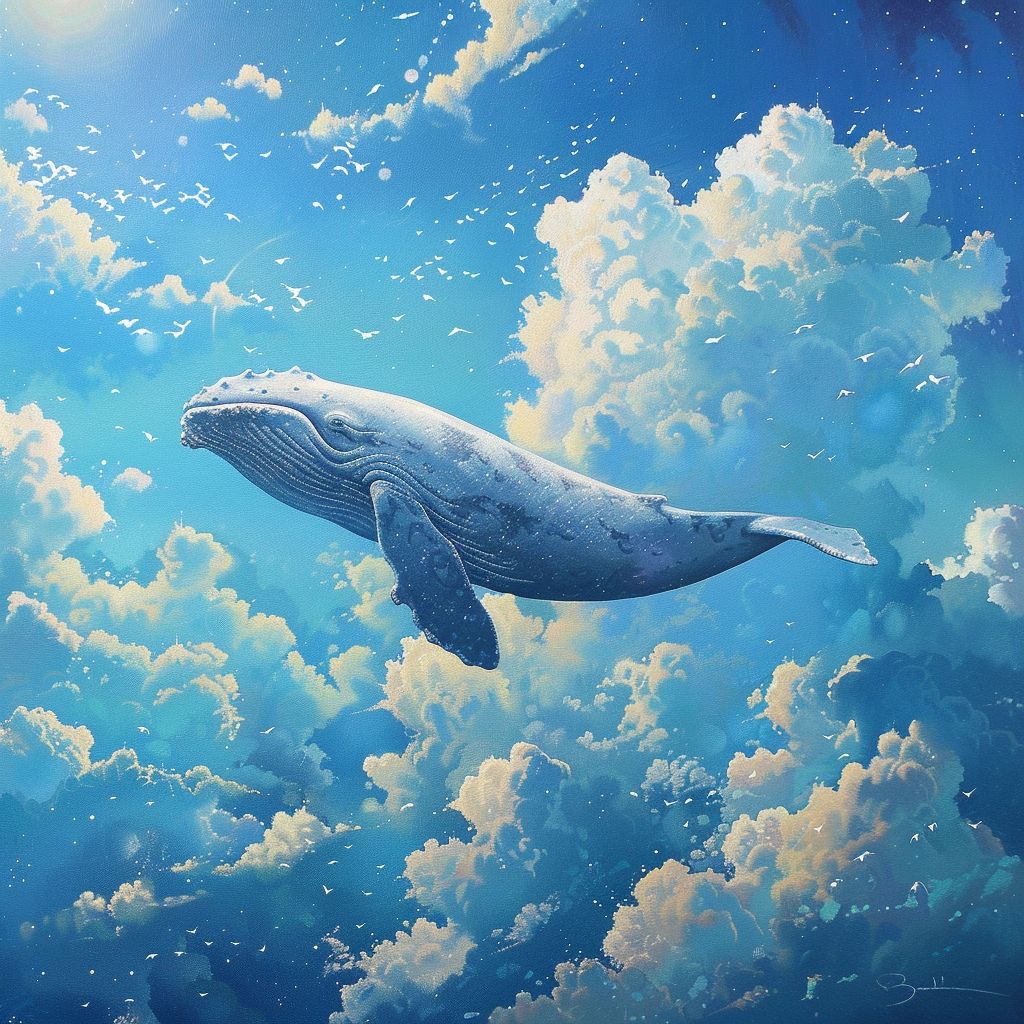 Whale in the sky