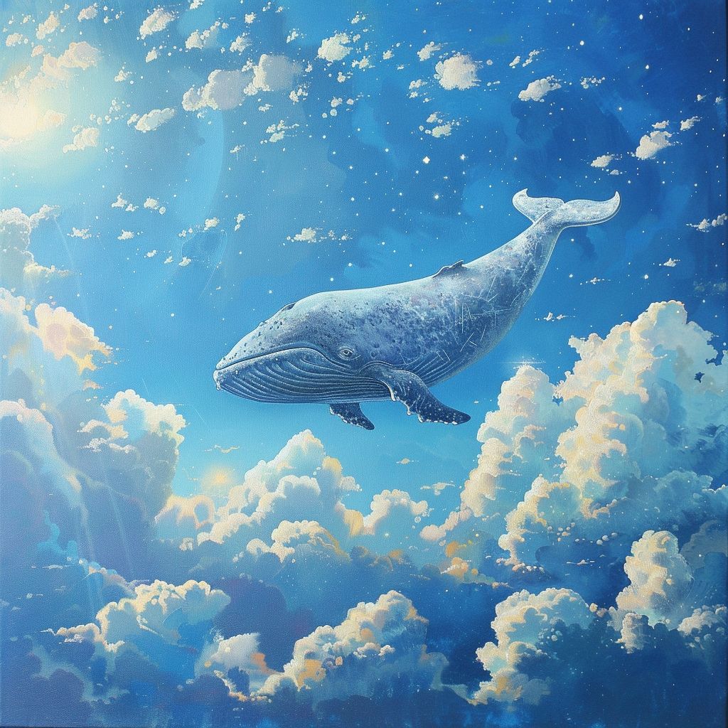 Whale in the sky