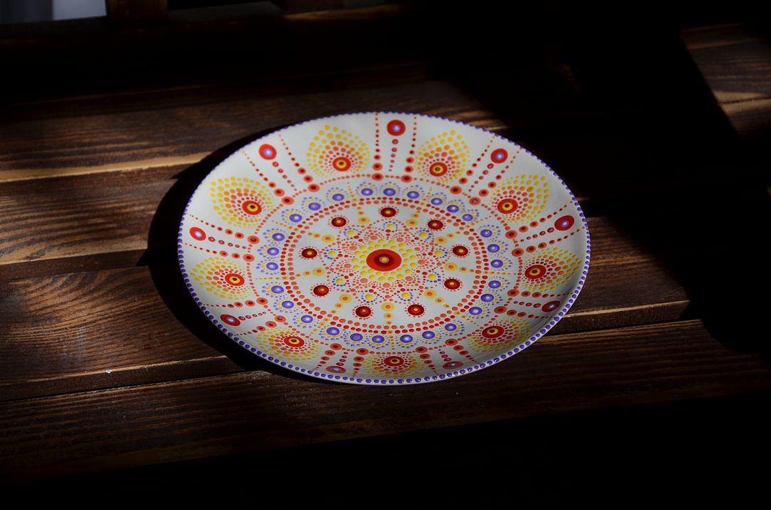 Handmade ceramic plate - autumn collection#7