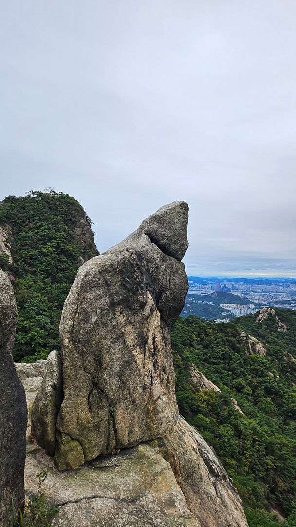 Candlestick Rock at Nawolbong Peak!  240921 Bukhansan Mountain,  Seoul, Korea