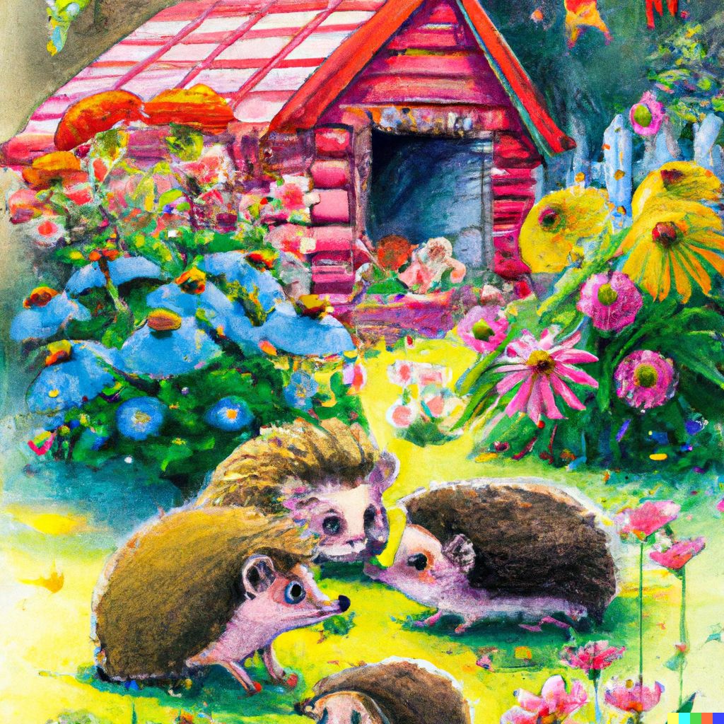 Zora Hedgehogs Painting n°2