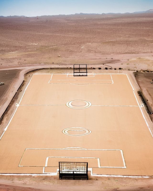 football field drawn by ai