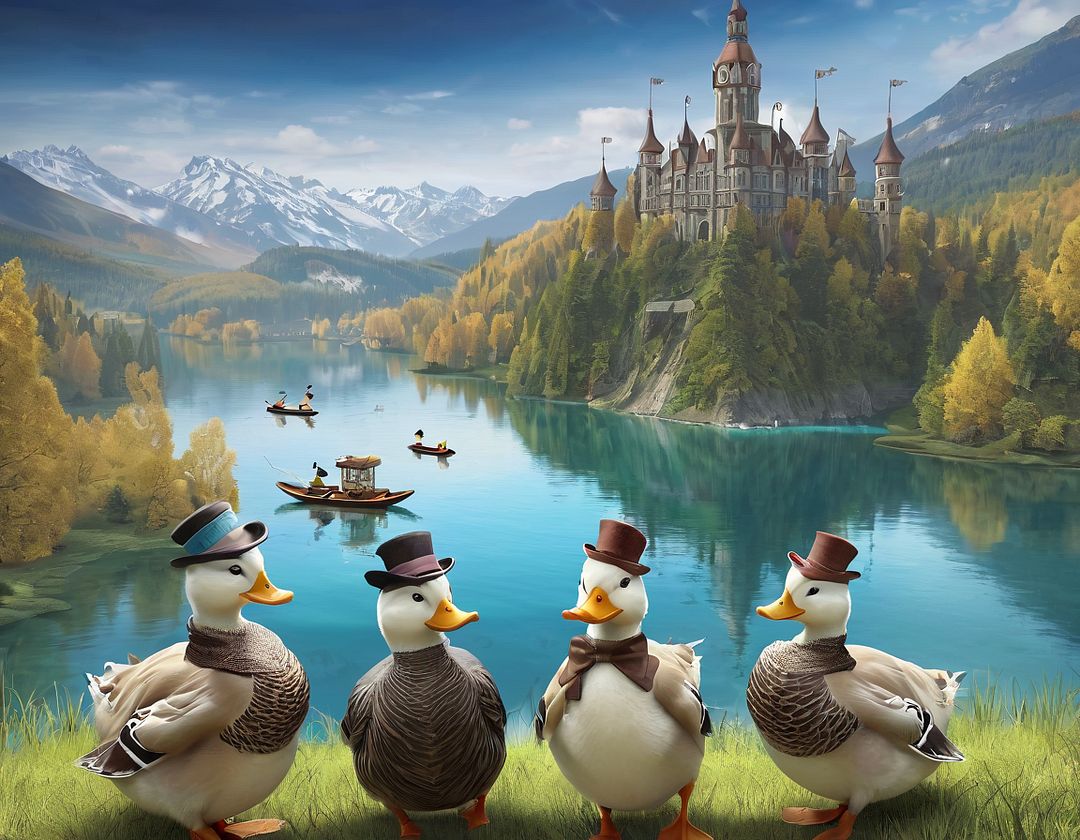 Ducks above the world