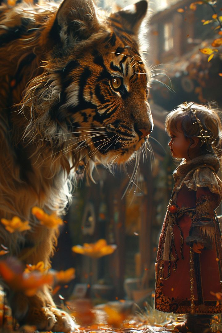 tiger and girl