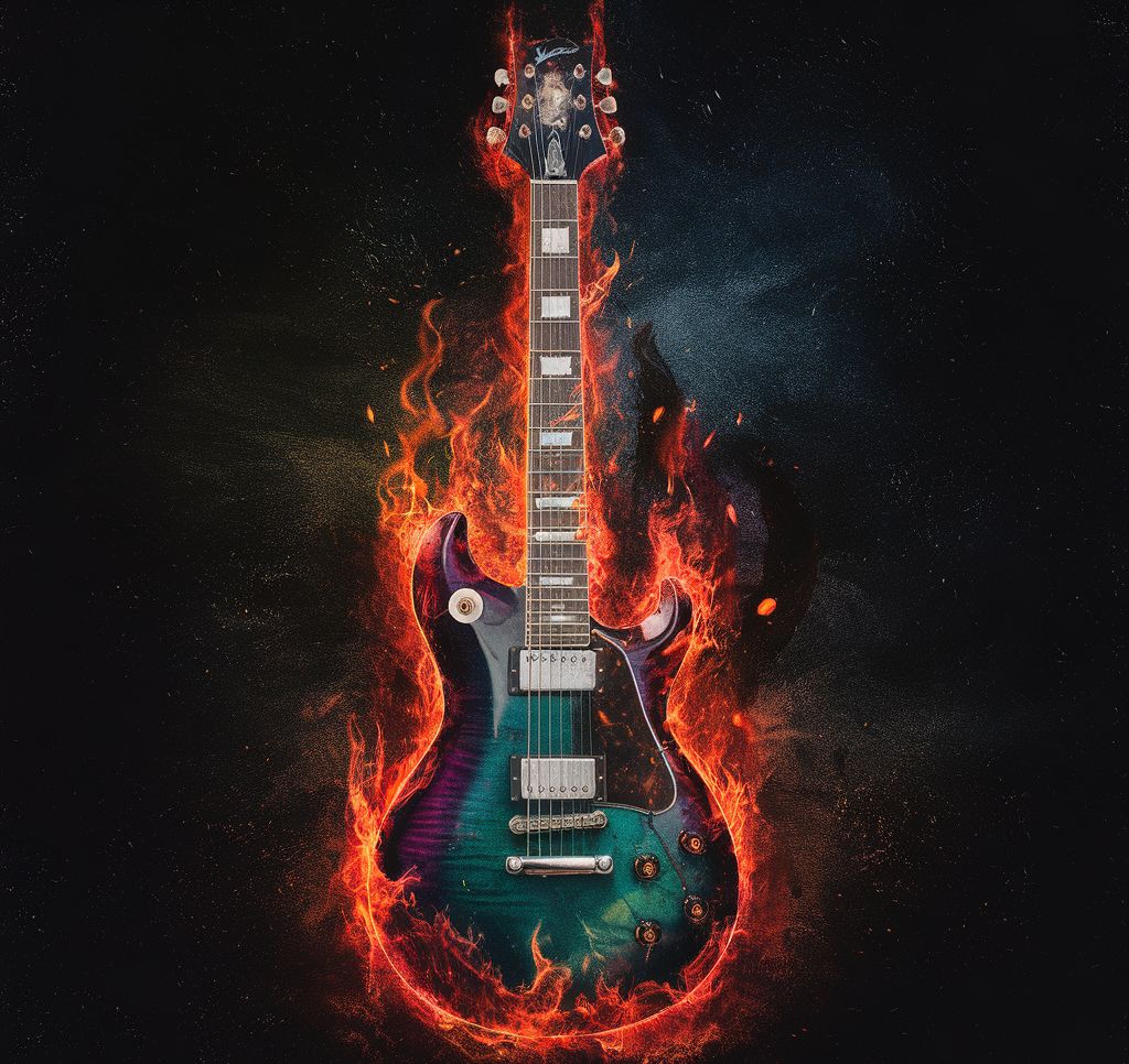 Burning Guitar