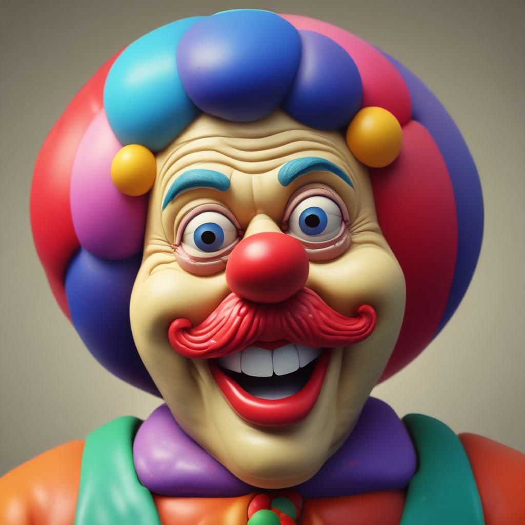 Rainbow clown