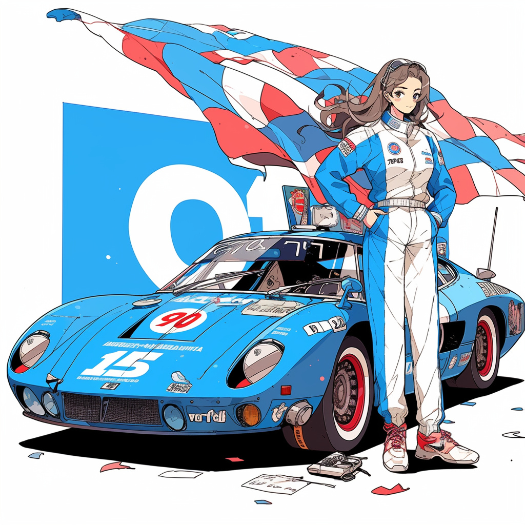 Flash Becomes a Racing Model レーシングモデルとなったフラッシュ(Blue ver.)