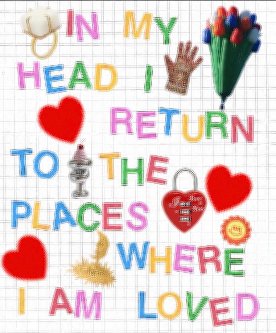 in my head i return to the placed where i am loved