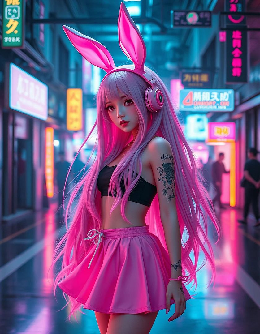 cyber rabbit girl