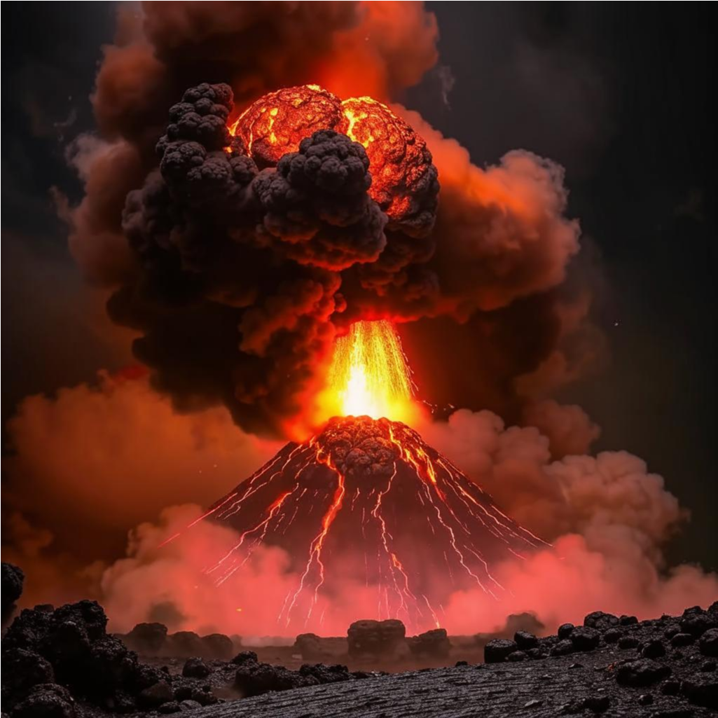 super volcano explosion