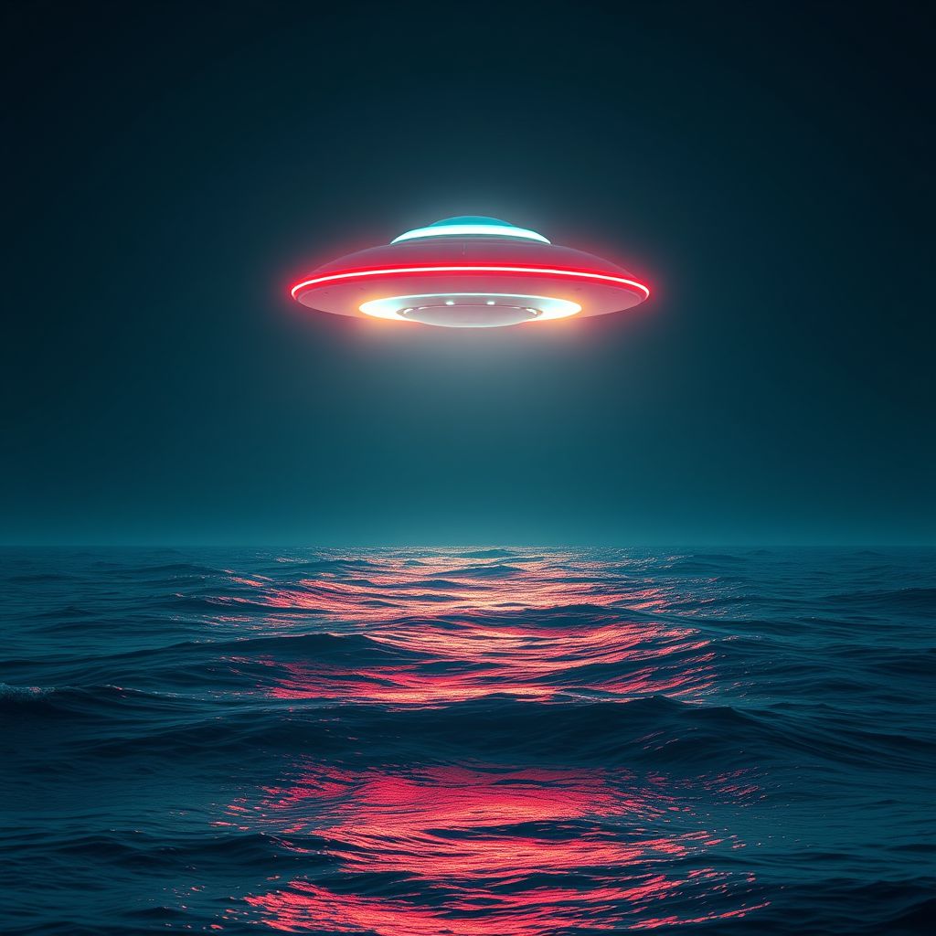 UFO on the ocean