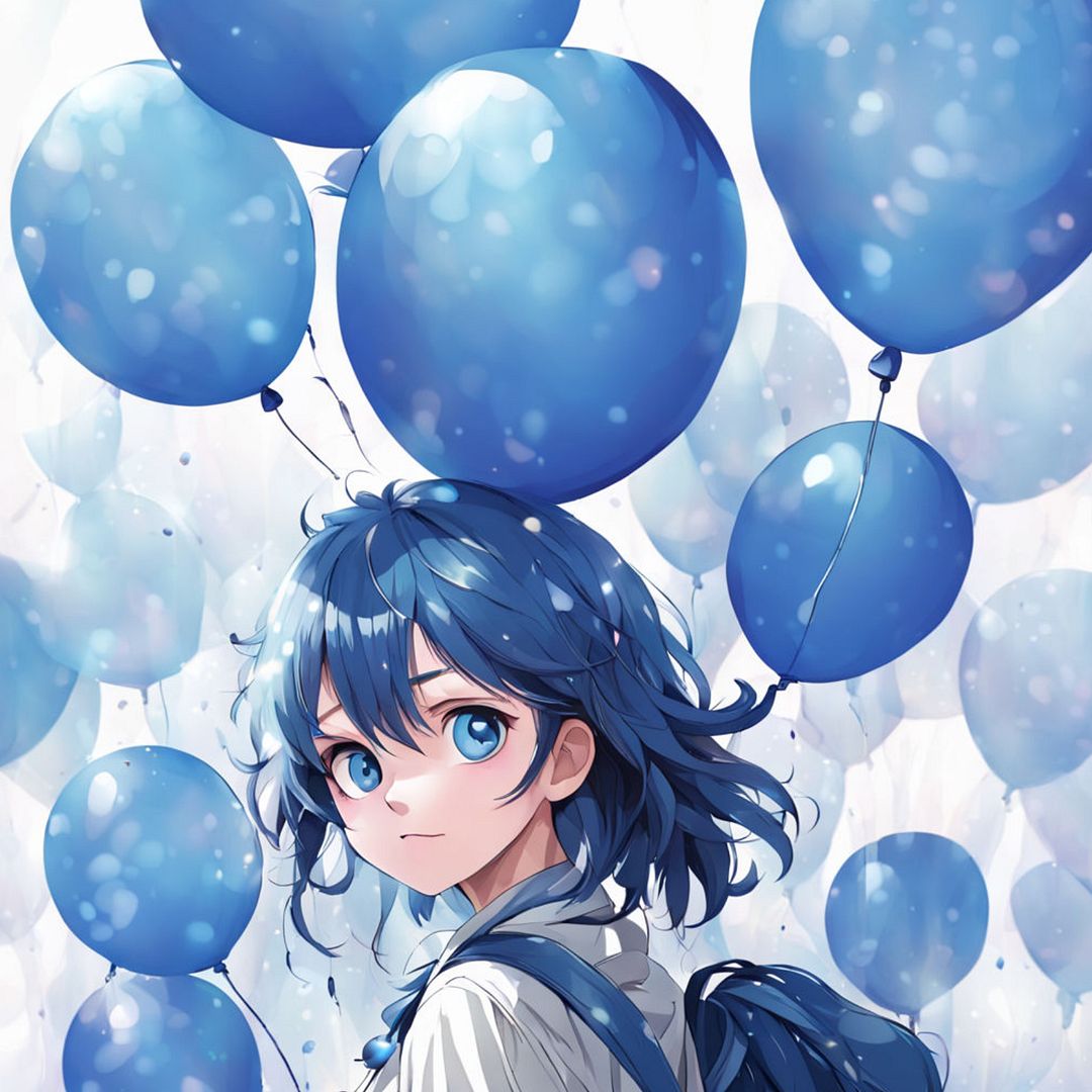 blue balloon