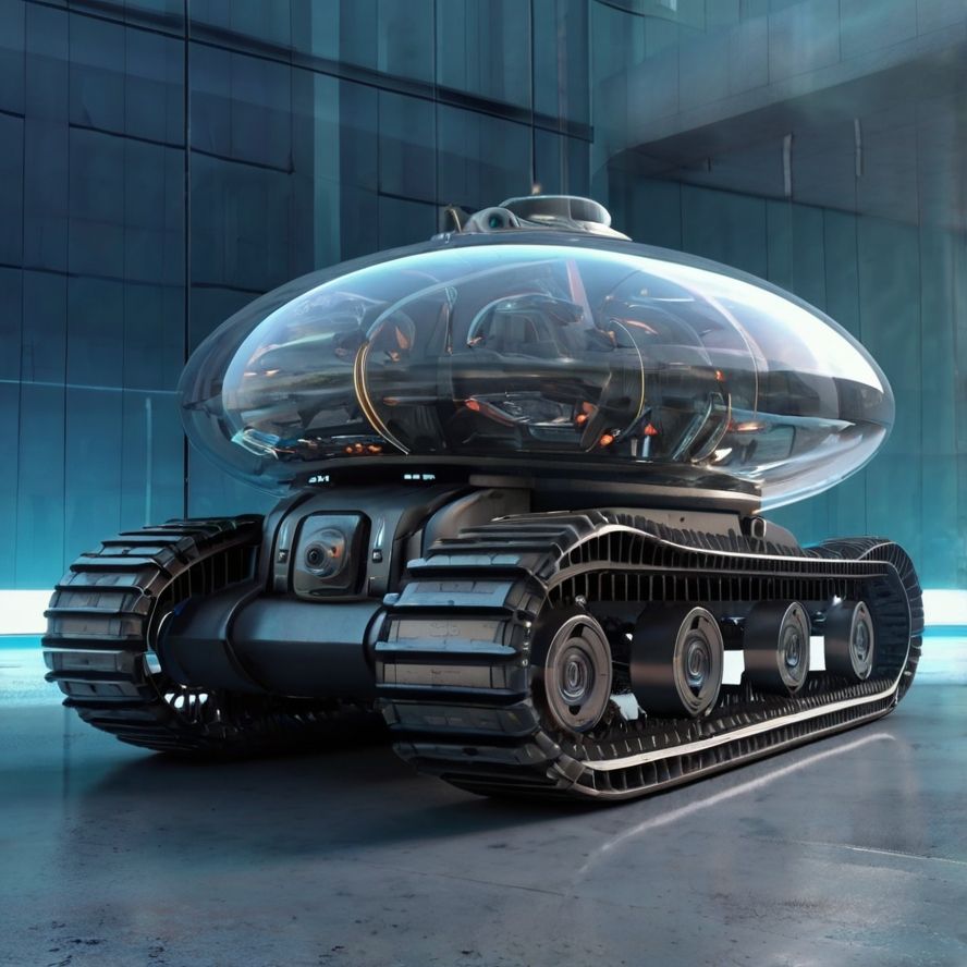 futuristic tank