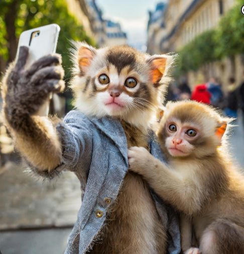 Animal 1 $ENJOY Monkey&Cat