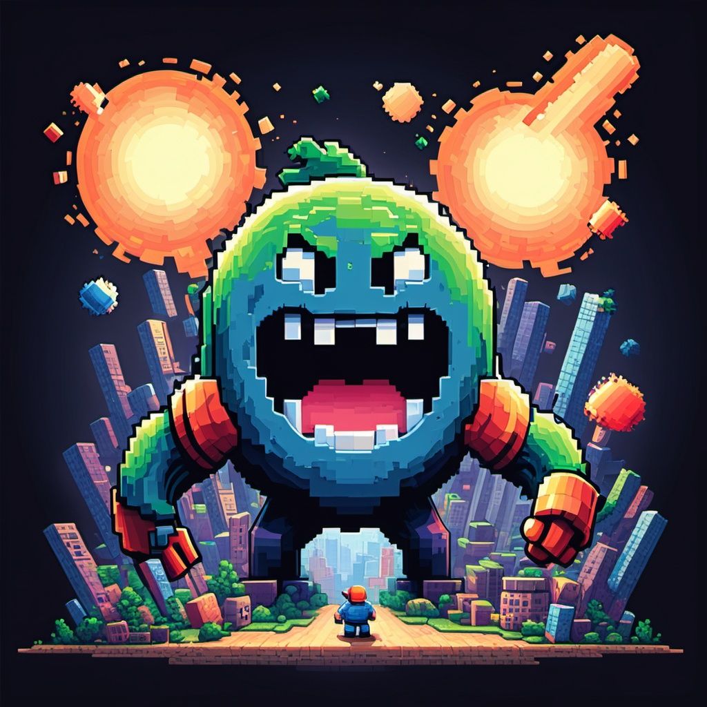 Big Pacman pixels