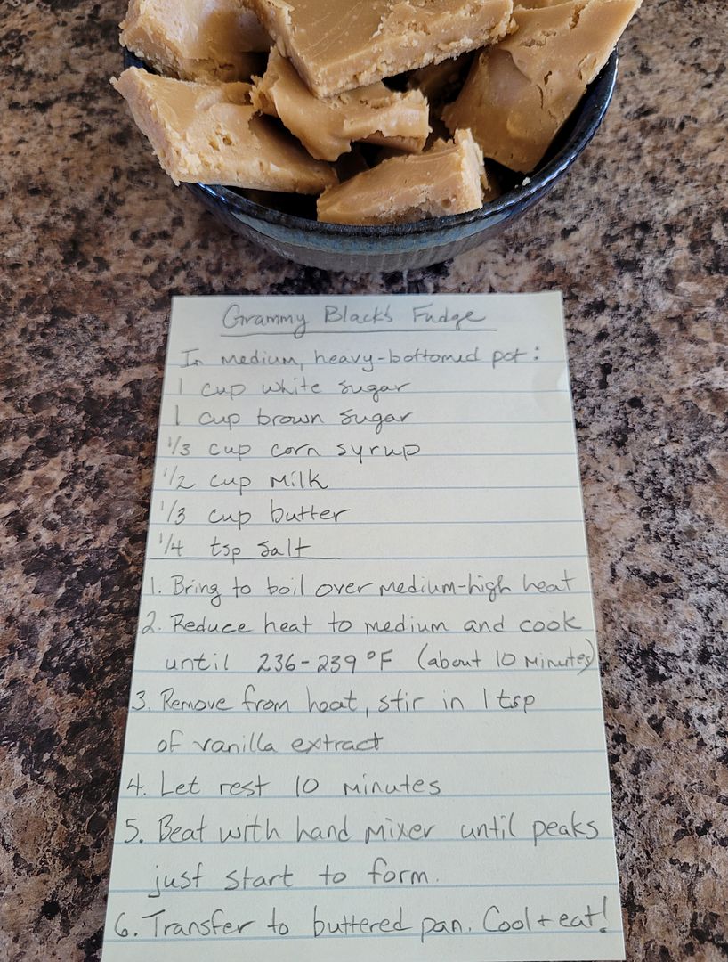 Grammy Blacks Fudge Recipe