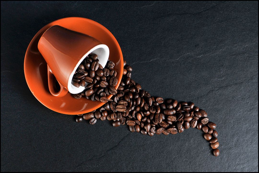 coffee beans shot