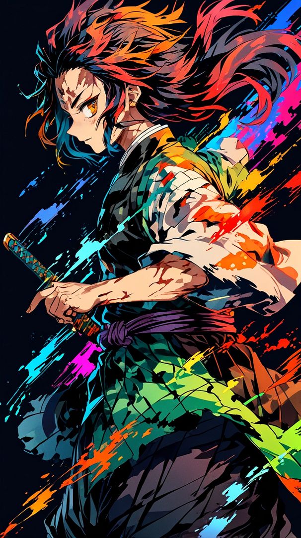 Colorful Tanjiro Kamado