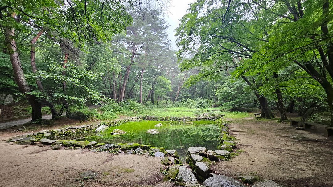 Cheongpyeongsa Temple’s elegant pond, Yeongji!  240706 Obongsan Mountain, Chuncheon, Gangwon-do, Korea