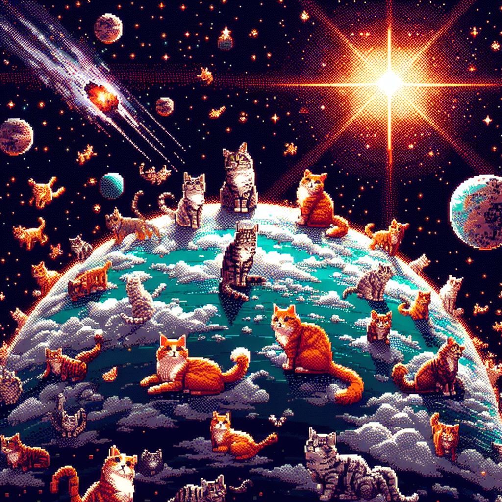 Imagine planet of cats