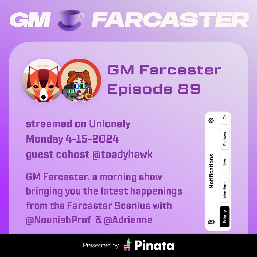 GM Farcaster ep89, April 15, 2024