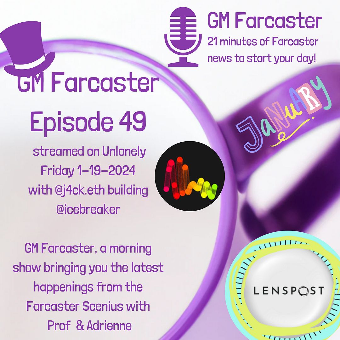 GM Farcaster ep49, Jan 19, 2024