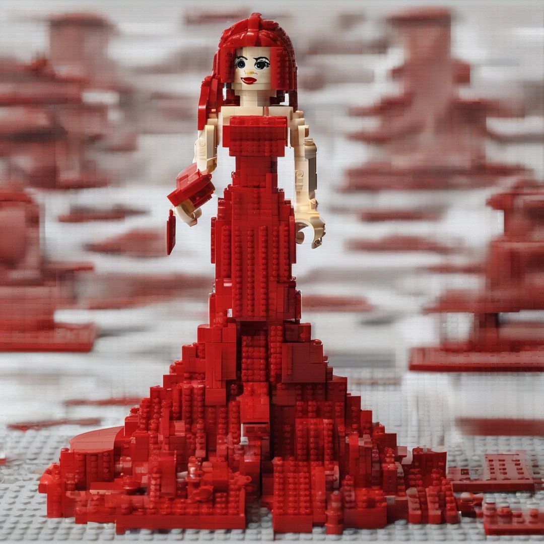 the lady in red