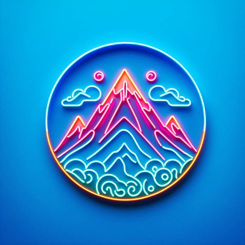 neon mountain