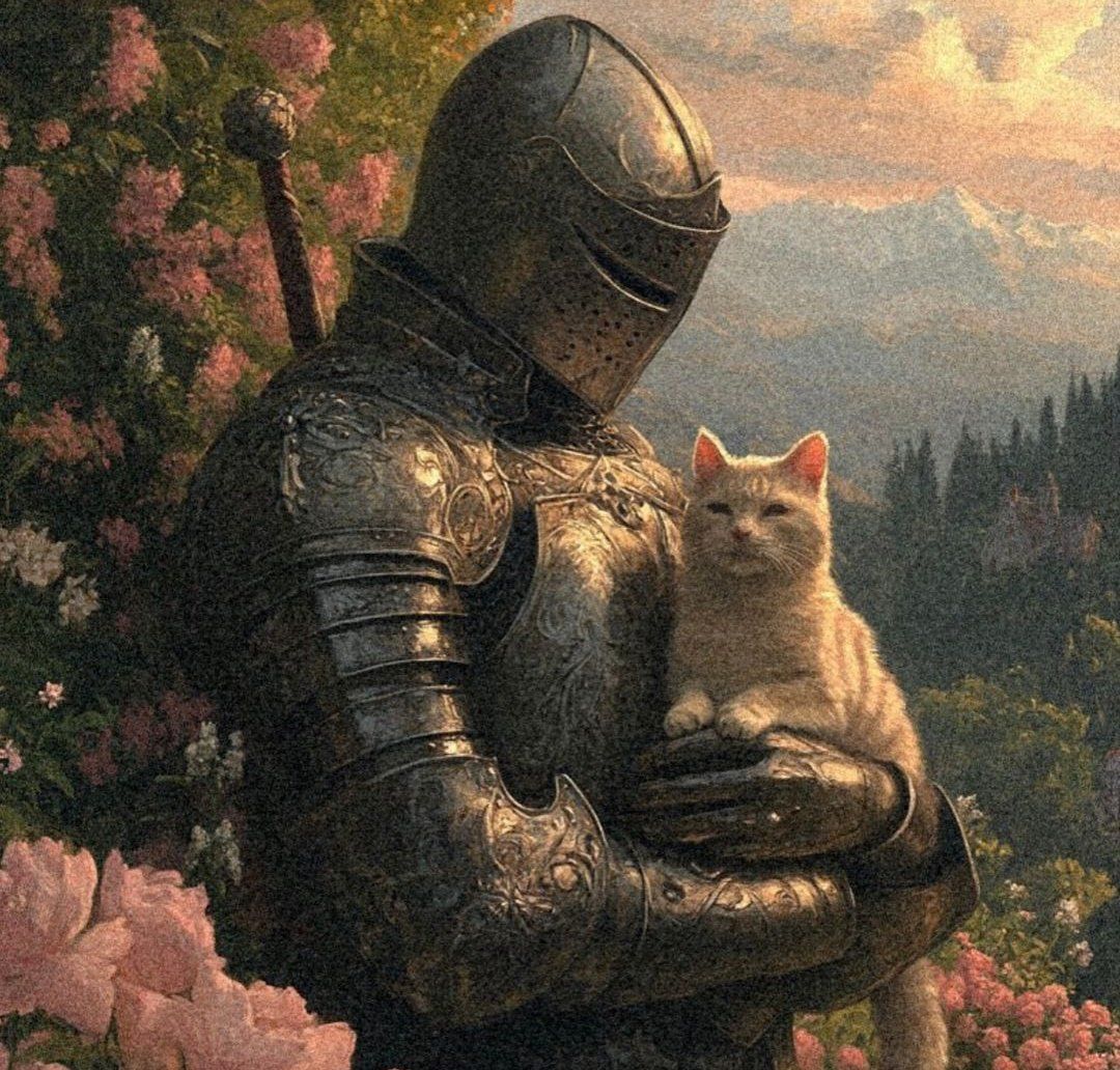 Cat And Knight