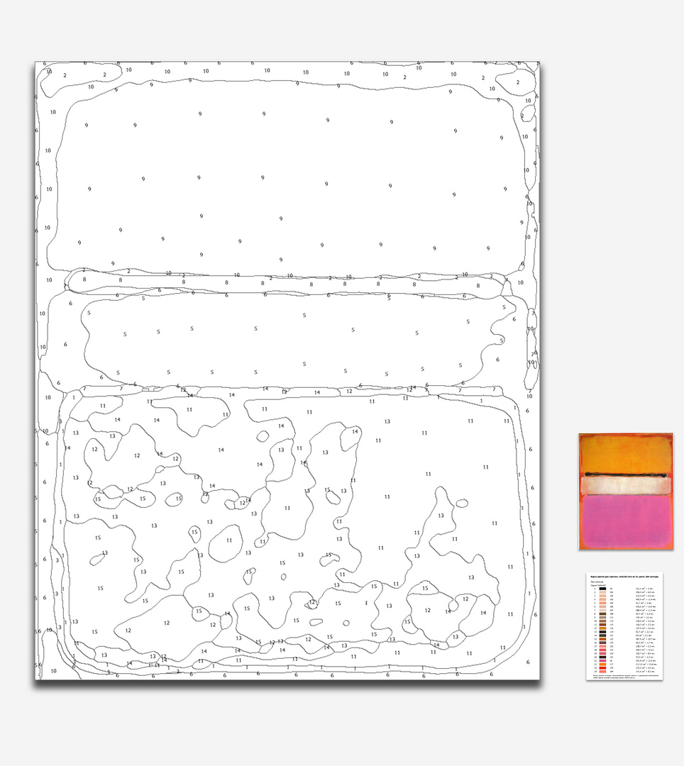 Rothoo, the painting of the numbers