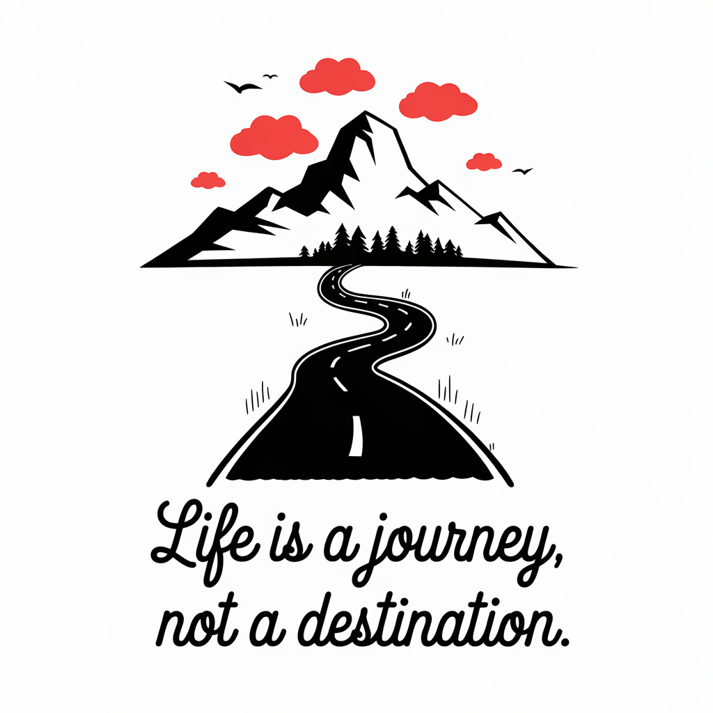 Life is a journey, not a destination.