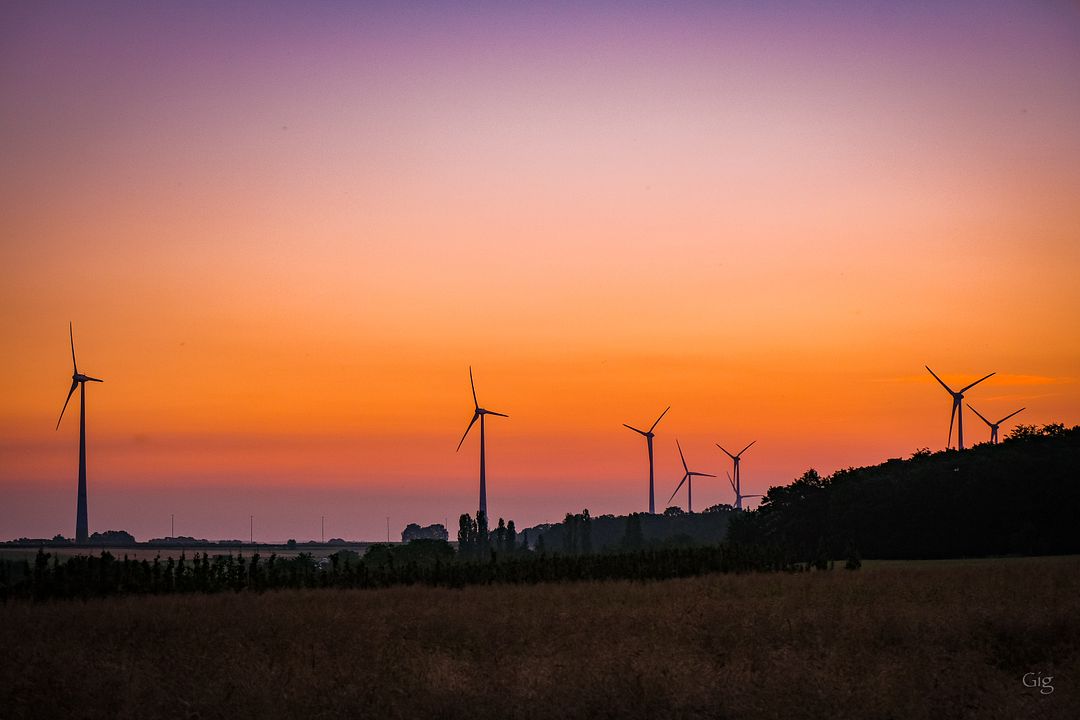 Turbine Sunset Harmony