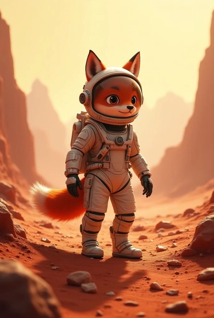 Fox is an astronaut on Mars