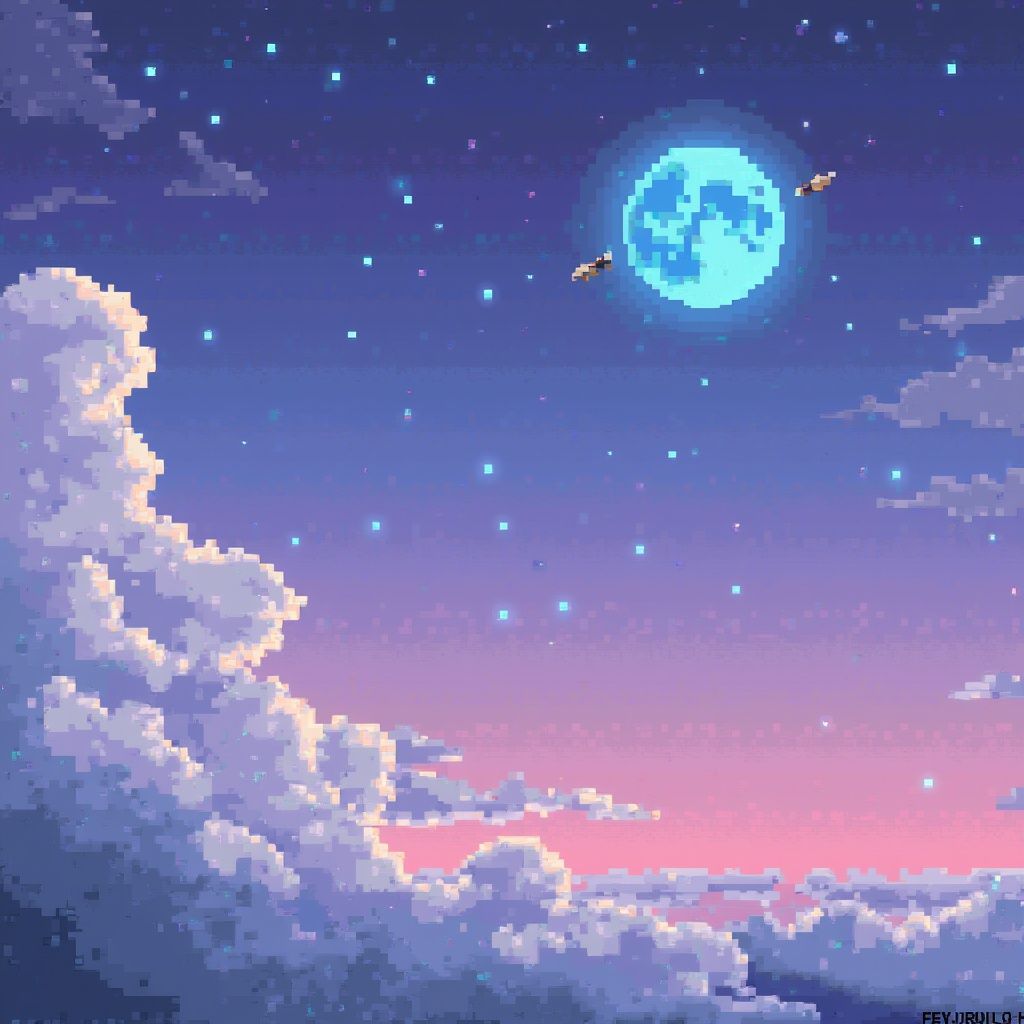 Pixel sky