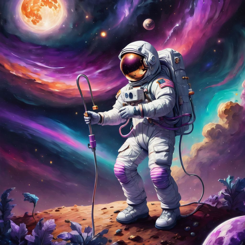 Astronot by the Space