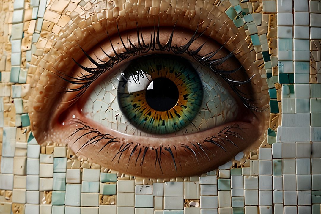 Put the mosaic in my eyes